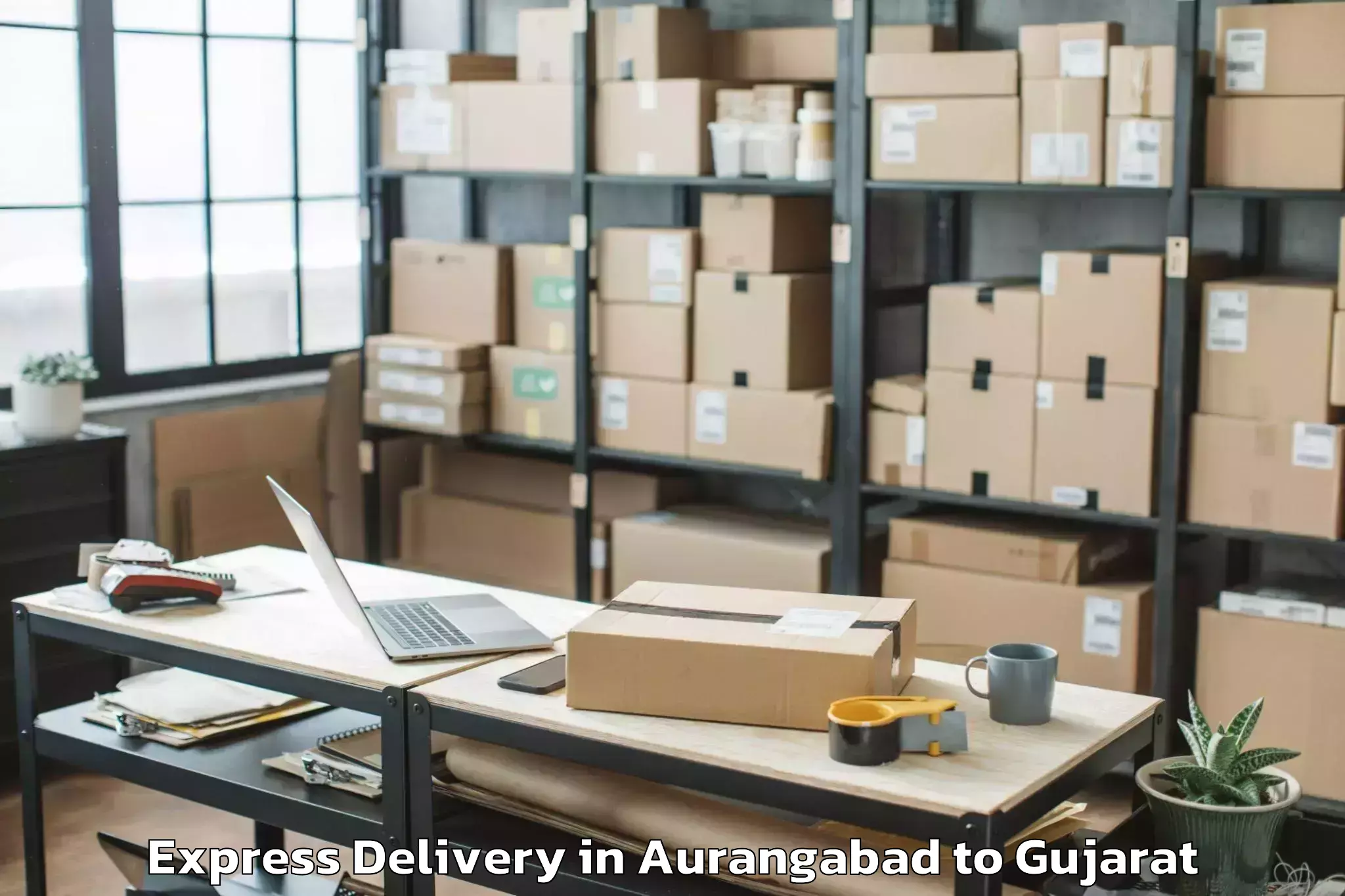 Easy Aurangabad to Abhilashi University Surat Express Delivery Booking